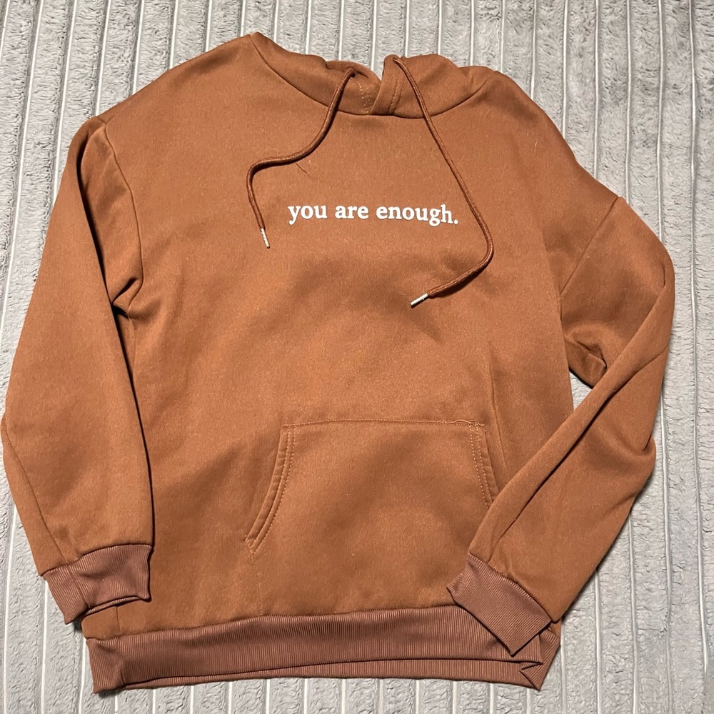 Brown you are enough. Hoodie